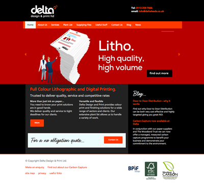 Delta's new responsive website